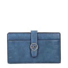 Light Blue Leather Wallet