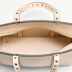 Beige Calfskin Tote Bag