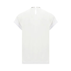 White Elastane T-Shirt