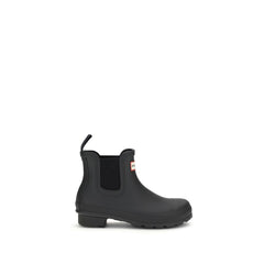 Black Rubber Ankle Boots