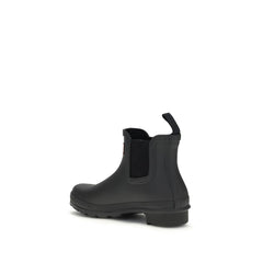 Black Rubber Ankle Boots