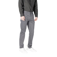 بنطال ضيق قطني أزرق