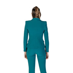 سترة بليزر سوداء من البوليستر