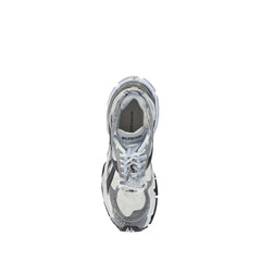 Gray Polyethylene Athletic Sneakers
