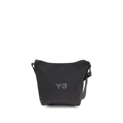 Black Polyester Shoulder Bag