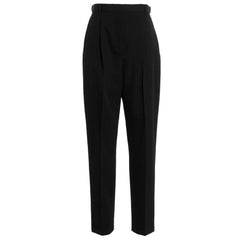 Black Polyester Dress Pants