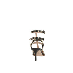 حذاء بكعب عالٍ من جلد العجل الأسود