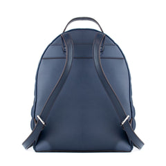 Blue Artificial Leather Backpack