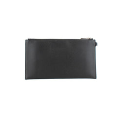Black Leather Clutch Bag