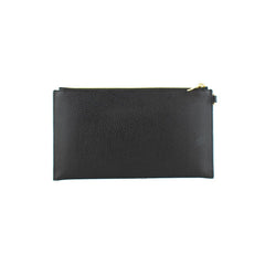 Black Leather Clutch Bag