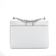 White Leather Shoulder Bag