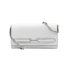 White Leather Crossbody Bag