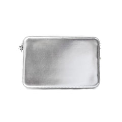 Gray Canvas Crossbody Bag