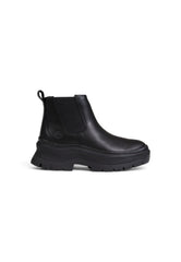 Black Leather Chelsea Boots
