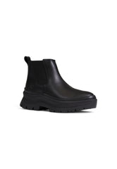 Black Leather Chelsea Boots