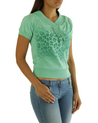 تي شيرت قطن ثنائي اللون