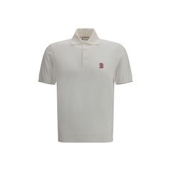 White Cotton Polo Shirt