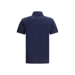 Blue Cotton Polo Shirt