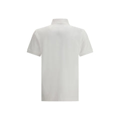 White Cotton Polo Shirt