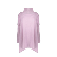 Purple Virgin Wool Poncho