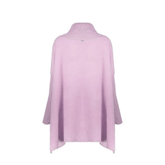Purple Virgin Wool Poncho