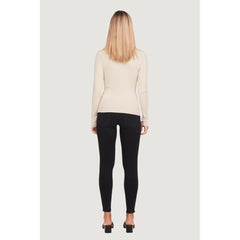 Beige Viscose Turtleneck