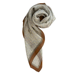 Brown Silk Women Scarf