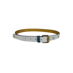 Blue Polyvinyl Women's Belt