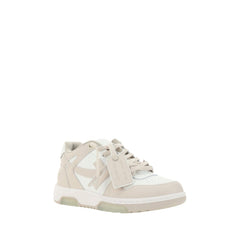 Beige Polyester Low Top Sneakers