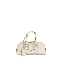Beige Calf Leather Bos Taurus Handbag