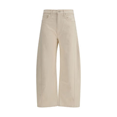 Beige Cotton Jeans Denim