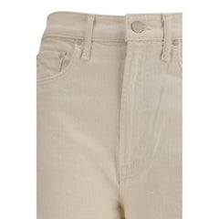 Beige Cotton Jeans Denim