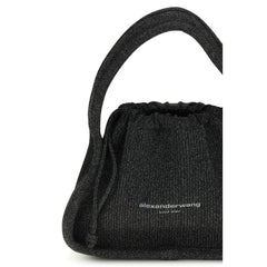 Black Polyester Handbag