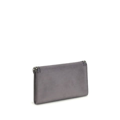 Gray Polyester Shoulder Bag