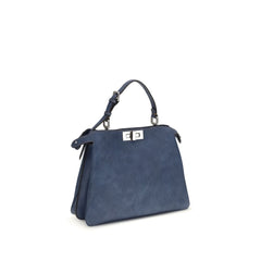 Blue Calf Leather Bos Taurus Handbag