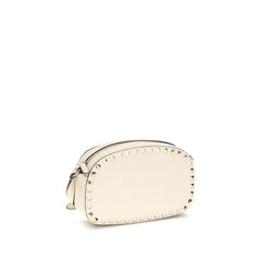 Beige Calf Leather Bos Taurus Shoulder Bag