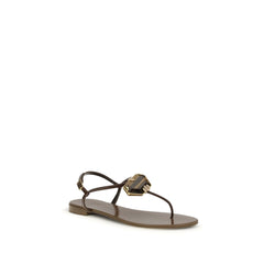 Brown Stainless Steel Sandals