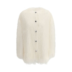 White Polyester Coat