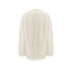 White Polyester Coat