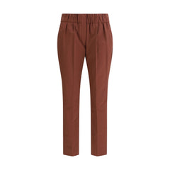 Multicolor Cotton Casual Pants