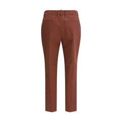 Multicolor Cotton Casual Pants