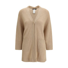 Beige Fleece Wool Cardigan