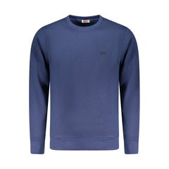 Blue Cotton Men's Sweatshirt