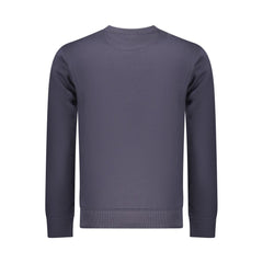 Blue Cotton Men Sweatshirt