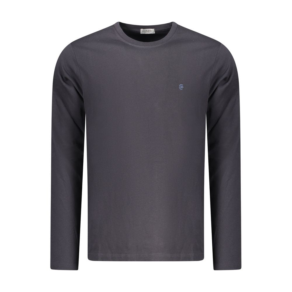 Blue Cotton Men T-Shirt