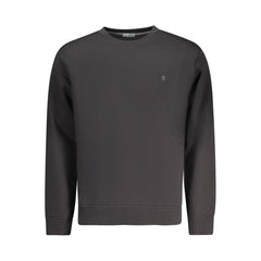 Black Cotton Men Sweater