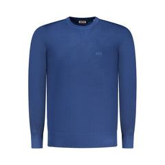 Blue Viscose Men's Sweater