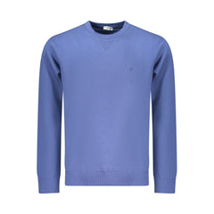 Blue Cotton Men Sweatshirt