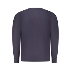 Blu Viscosa Uomo Maglia