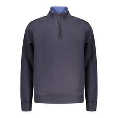 Blue Cotton Men Sweatshirt